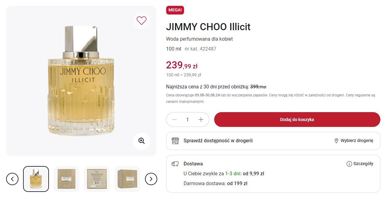 Rossmann oferuje promocję na perfumy Jimmy Choo! /Rossmann /INTERIA.PL