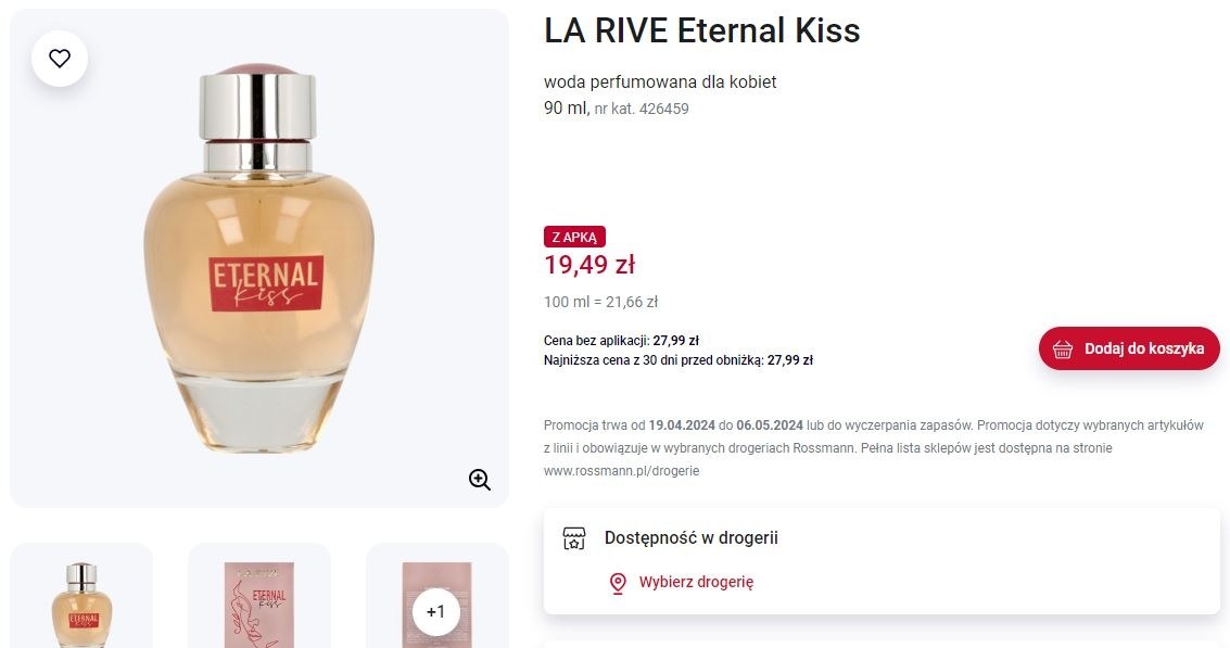 Rossmann oferuje promocję na perfumy LA RIVE! /Rossmann /INTERIA.PL