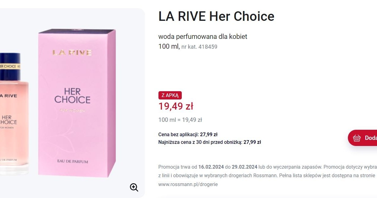 Rossmann oferuje w promocji zamiennik kultowych perfum! /Rossmann /INTERIA.PL