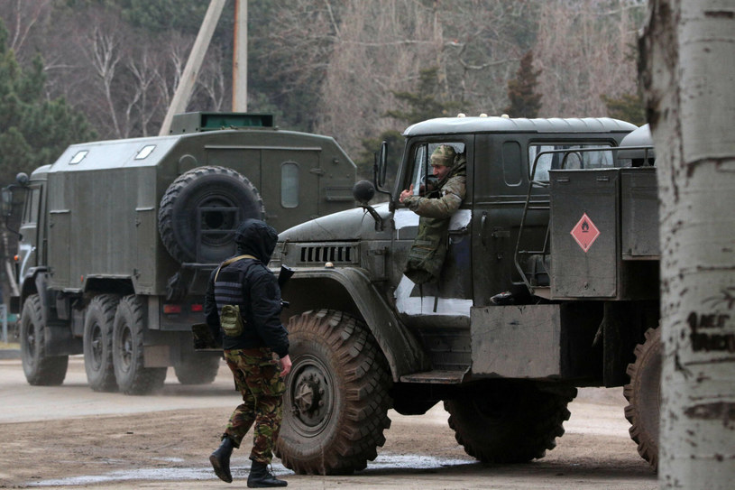 Rosyjscy żołnierze podczas inwazji na Ukrainę /STRINGER/AFP /AFP