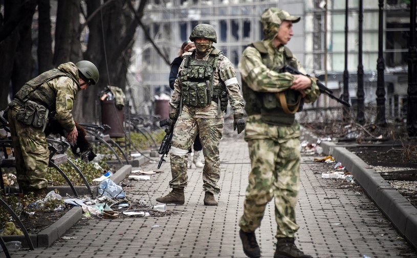 Rosyjscy żołnierze w Ukrainie; zdj. ilustracyjne /AFP