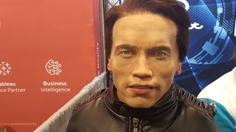 Rosyjska firma zbudowała strasznego robota z głową Arnolda Schwarzeneggera /Geekweek