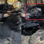 Rosyjska haubica 2S33 Msta-SM2 spalona na popiół