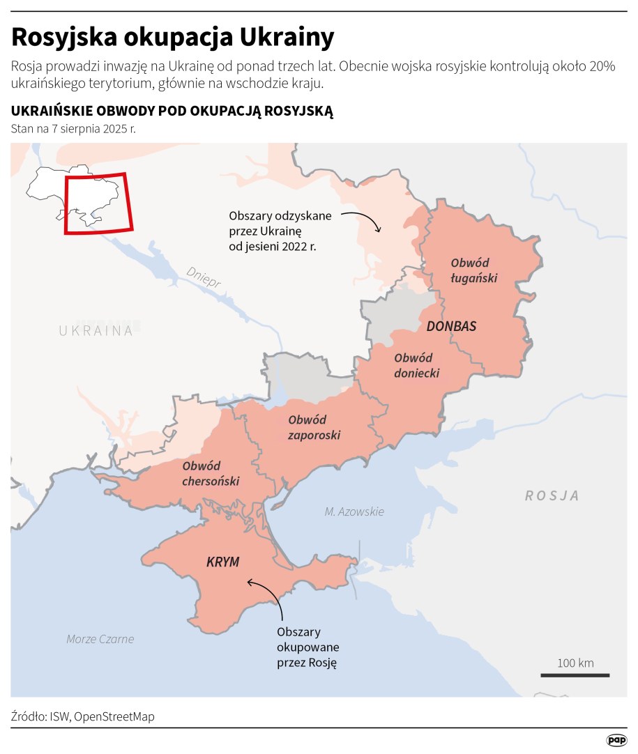 Rosyjska okupacja Ukrainy /Michał Czernek /PAP