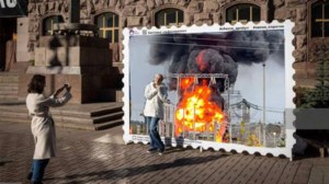 Rosyjska stacja energetyczna w płomieniach. "Karma wraca"