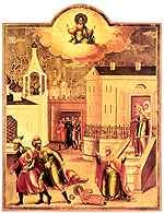 Rosyjska sztuka, Morderstwo carewicza Dymitra Iwanowicza w 1591, XVII w. /Encyklopedia Internautica