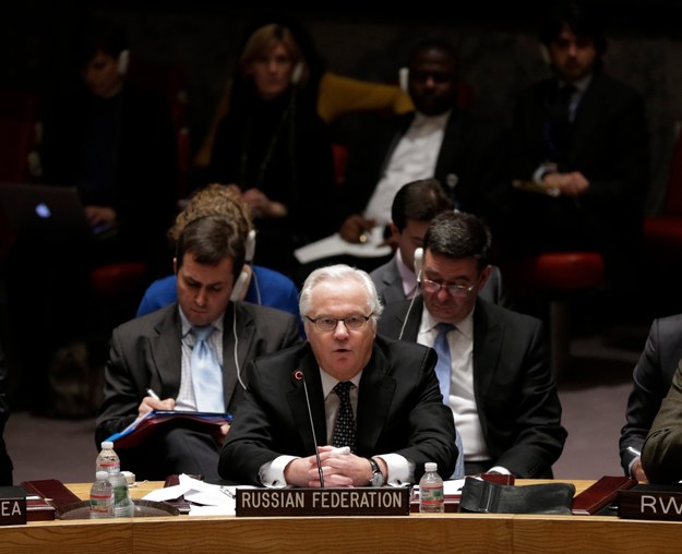 Rosyjski ambasador przy ONZ Witalij Czurkin /Peter Foley /PAP/EPA