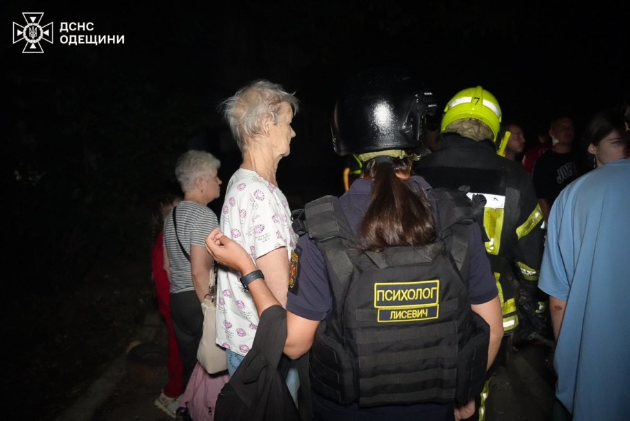 Rosyjski atak na Odessę /Państwowa Służba Ratunkowa Ukrainy /