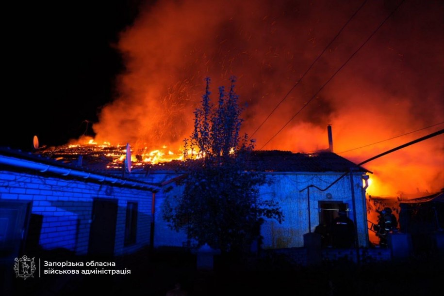 Rosyjski atak na Zaporoże w nocy 16 września 2025 /Ivan Fedorov, X (@IvanFedorovUA) /