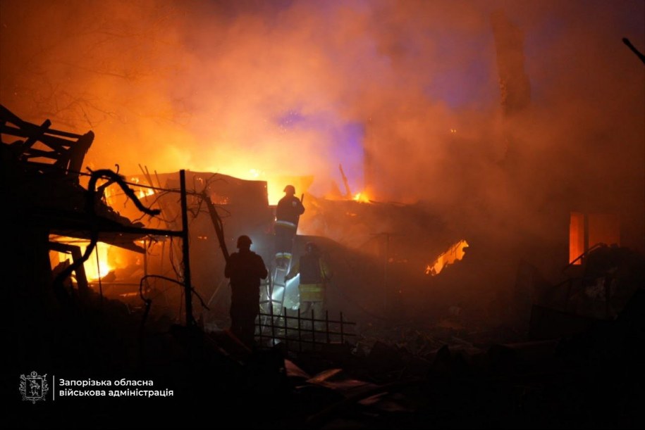 Rosyjski atak na Zaporoże w nocy 16 września 2025 /Ivan /