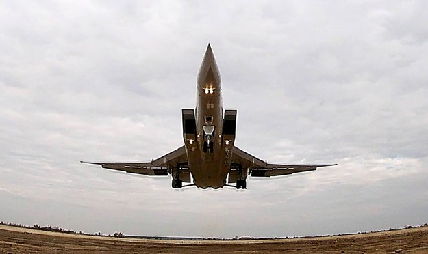 Rosyjski bombowiec Tu-22M3 /RUSSIAN DEFENCE MINISTRY /PAP/ITAR-TASS