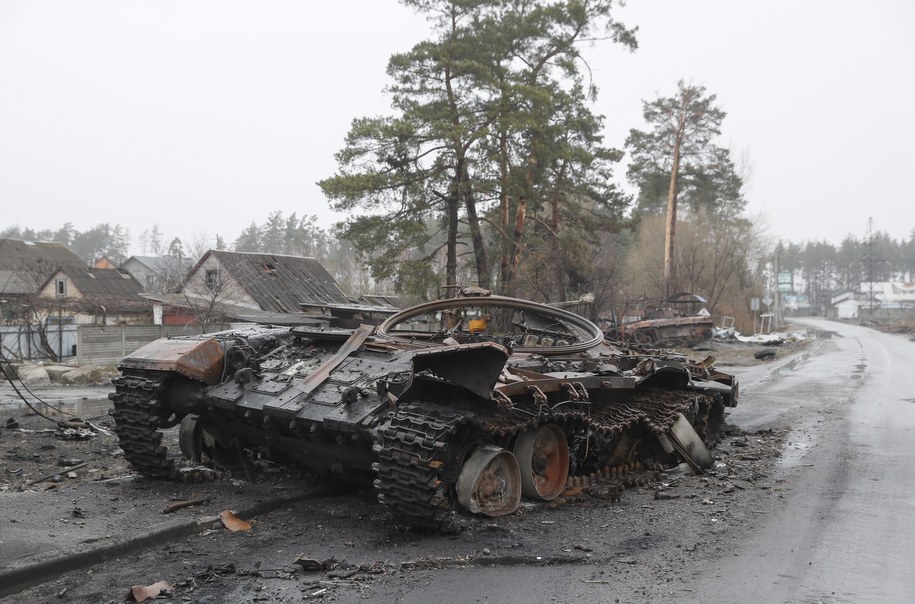 Rosyjski czołg. /SERGEY DOLZHENKO /PAP/EPA