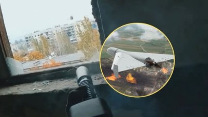 Rosyjski dron-samobójca zniszczony jednym strzałem. Sensacyjne nagranie 