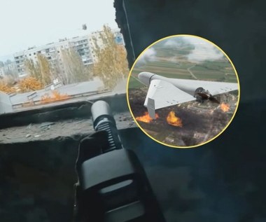 Rosyjski dron-samobójca zniszczony jednym strzałem. Sensacyjne nagranie 