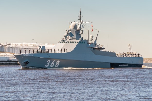 Rosyjski okręt patrolowy "Wasilij Bykow" /Shutterstock