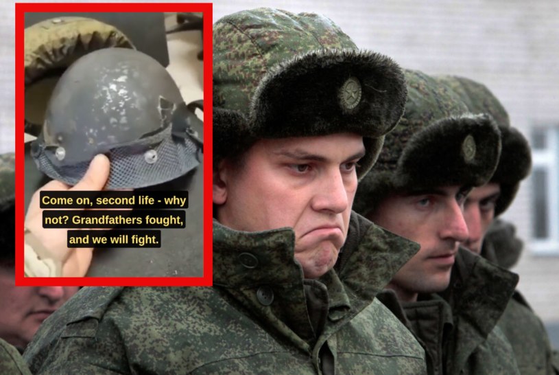 Rosyjski poborowy zrecenzował przydzielony mu hełm i kamizelkę. Nie hamował się w słowach /AP Photo/Musa Sadulayev /AP