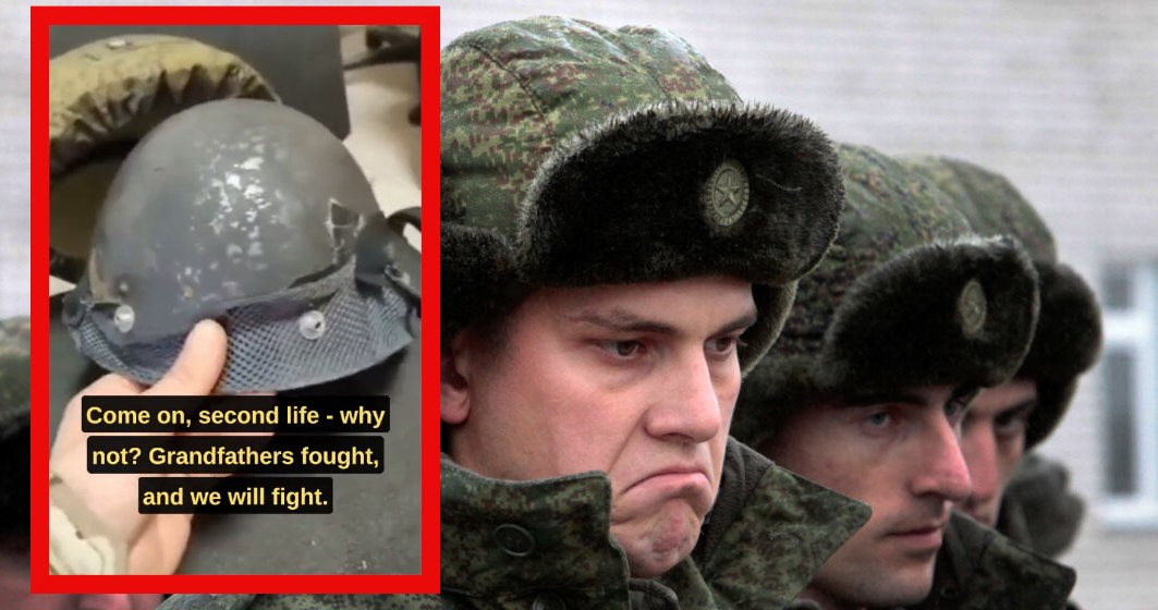 Rosyjski poborowy zrecenzował przydzielony mu hełm i kamizelkę. Nie hamował się w słowach /AP Photo/Musa Sadulayev /AP