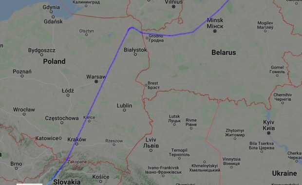 Rosyjski samolot na polskim niebie. Dlaczego zrobiono wyjątek?