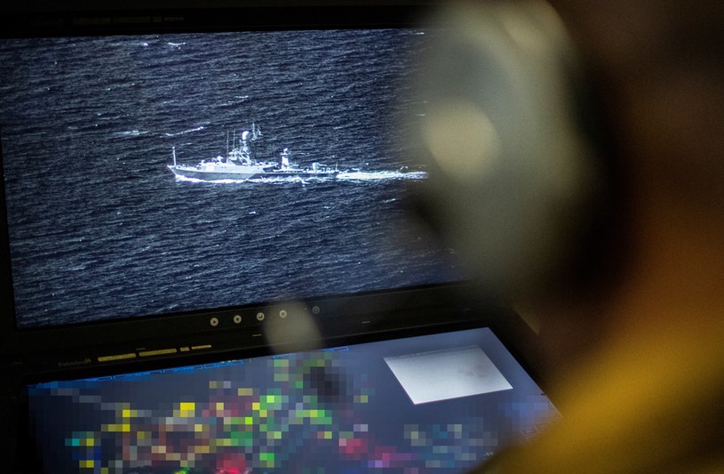 Rosyjski statek widziany na francuskich radarach nad Morzem Bałtyckim /FRED TANNEAU/AFP /AFP