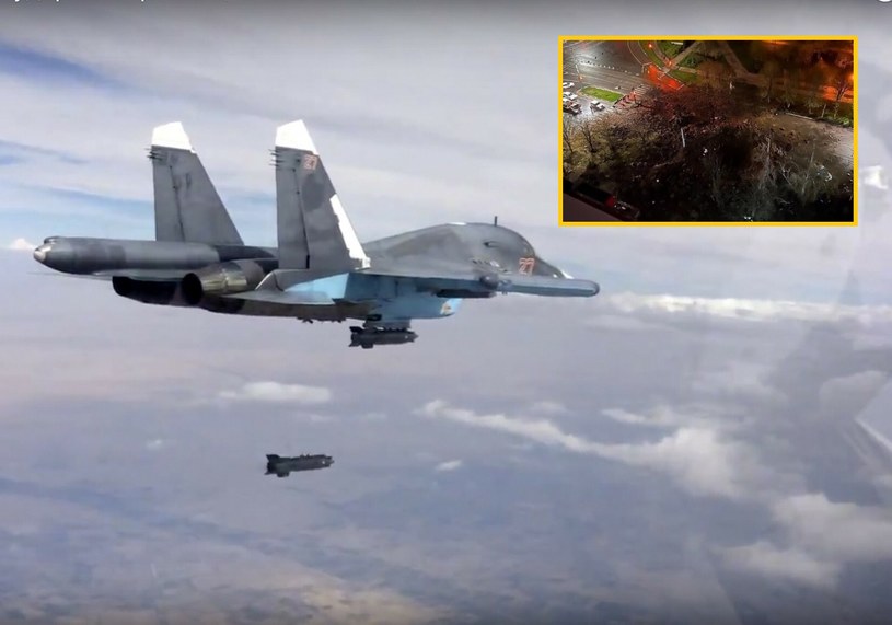 Rosyjski Su-34 zgubił bombę, która spadła na miasto Biełgorod /East News