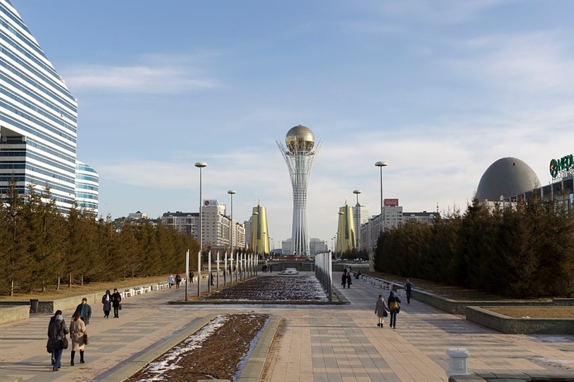 Rosyjski system płatniczy Mir nie jest już obsługiwany w Kazachstanie. Na zdj. Astana, stolica Kazachstanu /123RF/PICSEL