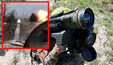 Rosyjski T-80BW trafiony Javelinem. Żołnierze Putina wszystko nagrali
