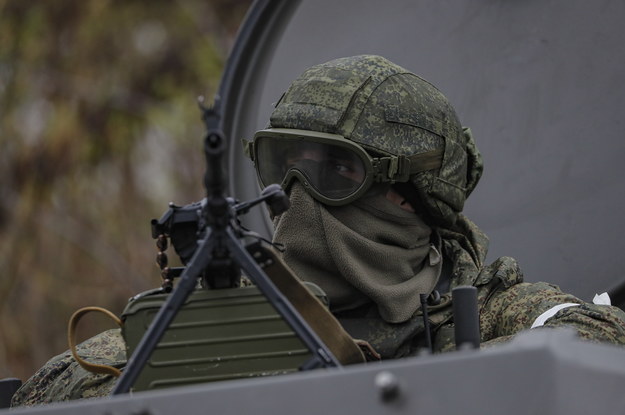 Rosyjski żołnierz w Ługańsku /Sergei Ilnitsky /PAP/EPA