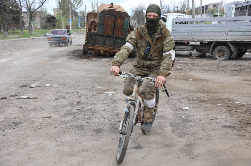 Rosyjski żołnierz w pobliżu Mariupola /AA/ABACA/Abaca /East News