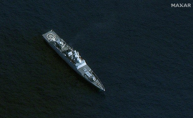 Rosyjskie okręty na Morzu Śródziemnym. Śledziły je trzy zachodnie samoloty