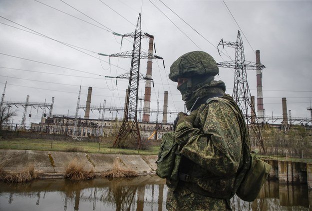Rosyjskie siły w Ługańsku /Sergei Ilnitsky /PAP/EPA
