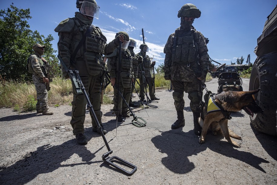 Rosyjskie wojska w okolicach Mariupola /Sergei Ilnitsky /PAP/EPA