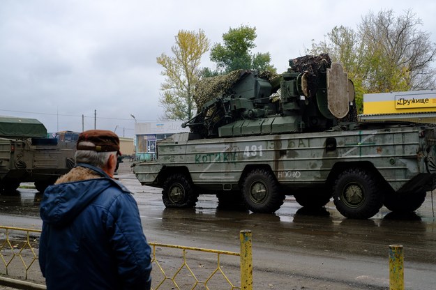 Rosyjskie wozy bojowe zniszczone i przejęte przez ukraińskie wojsko /GEORGE IVANCHENKO /PAP/EPA