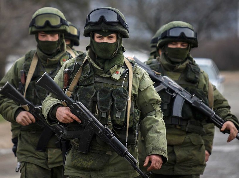 Rosyjskie "zielone ludziki", które brały udział w aneksji Krymu. /@Biz_Ukraine_Mag /Twitter
