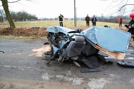 Rover rozpadł się na dwie części /Policja