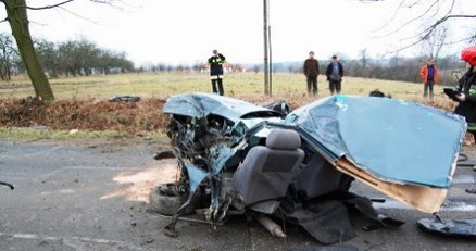 Rover rozpadł się na dwie części /Policja