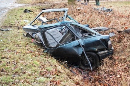 Rover rozpadł się na dwie części /Policja