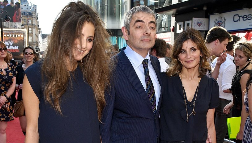 Rowan Atkinson z cóką Lily i byłą żoną (2011) /LFI/Photoshot/REPORTER /East News