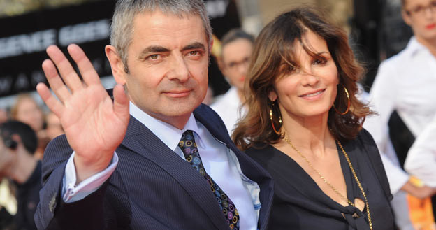 Rowan Atkinson z żoną Suentrą - fot. Stuart Wilson /Getty Images/Flash Press Media