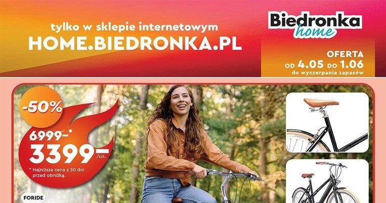 Rower elektryczny damski w Biedronce /Biedronka /INTERIA.PL