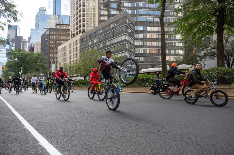 Rowerzyści to coraz większy problem nie tylko w Nowym Jorku /Getty Images