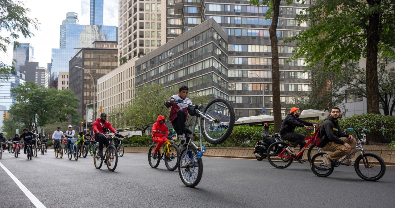 Rowerzyści to coraz większy problem nie tylko w Nowym Jorku /Getty Images