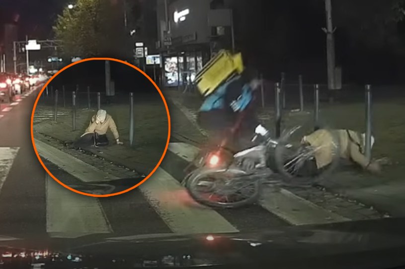 Rowerzysta potrącił pieszą na przejściu. Konsekwencje? Nie tym razem/Facebook Stop Cham /