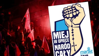 Różaniec w logo Marszu Niepodległości. Co na to episkopat?