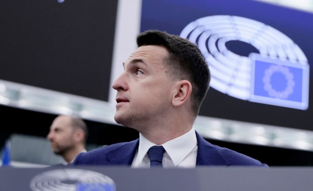 Rozbawiony Szłapka na debacie ws. Strefy Gazy. "Wstydź się"