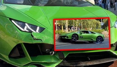 Rozbił Lamborghini w centrum Warszawy. Chciał się popisać, ale moc go przerosła