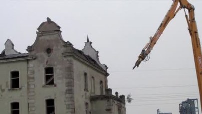 Rozbiórka dworca Łódź Fabryczna