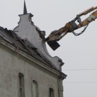 Rozbiórka dworca Łódź Fabryczna