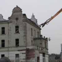 Rozbiórka dworca Łódź Fabryczna