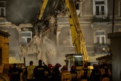 Rozbiórka kamienicy w Lublinie