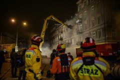 Rozbiórka kamienicy w Lublinie